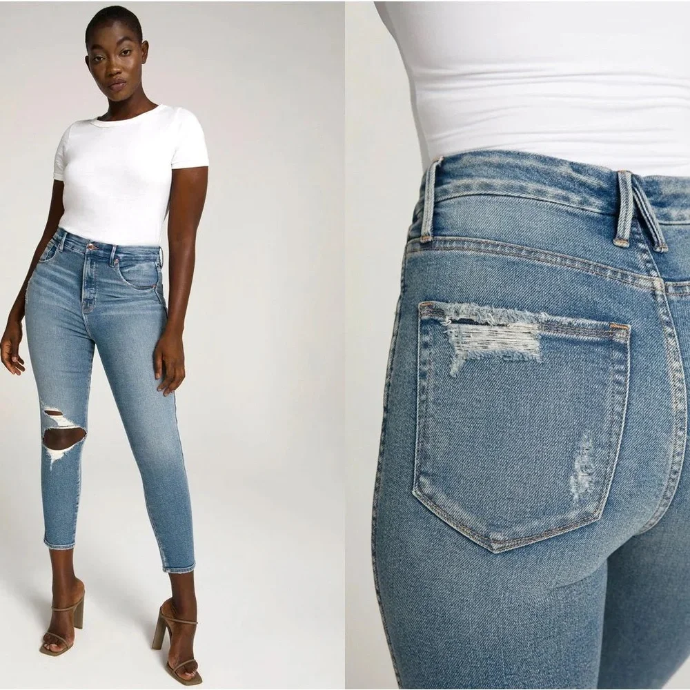 Good American- Good Curve Skinny Jeans size 4/27 - Picture 1 of 6
